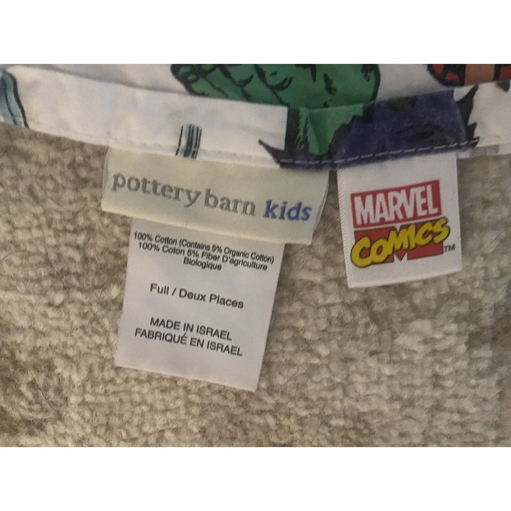 Pottery Barn Kids Marvel Flat Sheet Full Size